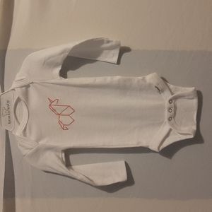 Pink unicorn baby onesie 3-6 months Gerber